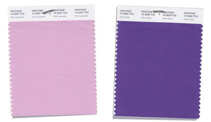 Peak Purple (left) and Nordic Purple (right). I love all shades of