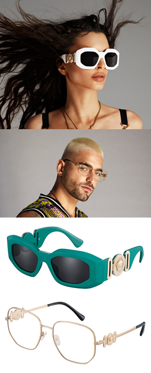 Maluma Models VERSACE Spring Summer 2022 Eyewear Collection