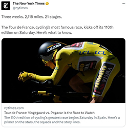 The Races Within the Tour de France - The New York Times