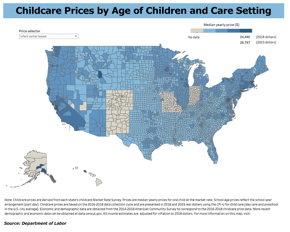 Child Care Costs Continue to Rise While Options Fall